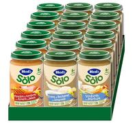 Hero Solo Caja Mixta Tarritos Carne y Pescado Desde 6 Meses, 18 x 235 g | Menú infantil casero, 3 recetas variadas, Baby, Sin aceite de palma, Sin sal añadida, Formato ahorro, Ingredientes naturales