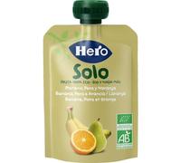 Hero Solo Bio Bolsita Plátano, Pera y Naranja +6m 100 gr