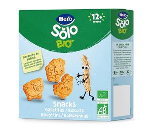 Hero Solo - Galletas de Animales Infantiles, 100% ECO, BIO, con Ingredientes de Agricultura Ecológica, Apto para Bebés a Partir de 12 Meses - 100 g