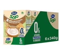 Hero Solo Pack Papillas 8 Cereales con Galleta María. 0% azúcar producido ni añadido. Pack 6x340gr