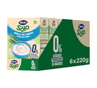 Hero Solo Papilla Crema de Arroz para Bebés Desde 4 Meses, 6 x 220 g | Papilla para el destete, Cereales sin gluten, Sin azúcares añadidos, Rica en vitaminas y fibra, Fácil de preparar