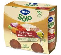 Hero Solo Tarrito con Trocitos Verduras con Ternera y Arroz +10m 2x235 gr