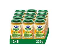 Hero Solo Tarrito Infantil - Tarritos de Hervido de Verduritas de la Huerta, Sin Aceite de Palma, Sin Sal Añadida, Para Bebés Desde 6 Meses, Ingredientes 100% naturales, 235 g (Paquete de 12)