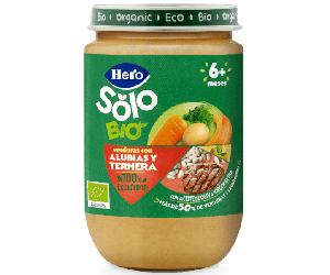 Hero Solo Tarrito Verduras con Alubias y Ternera ECO +6m 190 gr