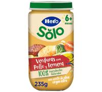 Hero Solo Tarrito Verduritas con Pollo y Ternera +6m 235 gr