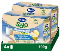 Hero Solo Tarritos Buenas Noches Verduras con Pescadilla a la Crema +6m 4x190 gr