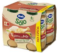 Hero Solo Tarritos de Arroz con Pollo +6m 4x235 gr