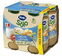Hero Solo Tarritos de Verduritas con Merluza +8m 4x235 gr