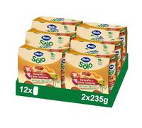 Hero Solo Tarritos Espaguetis Carne y Verduras Desde 10 Meses, 12 x 235 g | Menú infantil con trocitos, Ideal transición a sólidos, Baby, Sin aceite de palma, Sin almidón, Ingredientes naturales