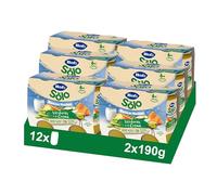 Hero Solo Tarritos Verduritas a la Crema Desde 6 Meses, 12 x 190 g | Alimento para la cena, Textura fina para la noche, Baby, Sin almidón, Sin sal añadida, Ingredientes naturales