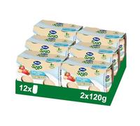 Hero Solo Tarritos Yogur Plátano y Fresa Desde 6 Meses, 12 x 120 g | Merienda láctea con fruta, Fuente natural de calcio, Baby, Sin azúcares añadidos, Sin aceite de palma, Ingredientes naturales