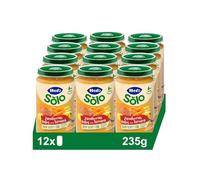 Hero Solo Tarritos Zanahoria y Delicias Ternera Desde 6 Meses, 12 x 235 g | Menú infantil casero, Textura suave homogénea, Baby, Sin aceite de palma, Sin sal añadida, Ingredientes naturales