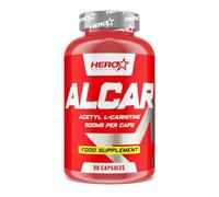 HERO TECH | ALCAR 90 caps. | N-acetil L-carnitina 1 mg | Potencia la claridad mental, la memoria y la energía física de manera natural | Vegano Sin OGM (Organismos Modificados Genéticamente)