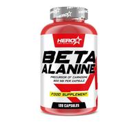 HERO TECH | BETA-ALANINE 120 CAPS | Beta Alanina pura | Para maximizar el rendimiento deportivo y reducir la fatiga muscular | Sin OGM (Organismos Modificados Genéticamente)
