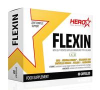 HERO TECH | FLEXIN 60 caps. | Apoyo a la Salud de Articulaciones | Con Colágeno, Cartílago y MSM | 7 ingredientes activos para mejorar la salud articular y regenerar el tejido conectivo | Sin OGM