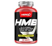 HERO TECH | HMB 102 CAPS 3.000 mg | Para Ganar Masa Muscular y Evitar su Pérdida | Anticatabólico | Incrementa la Fuerza | Sin OGM (Organismos Modificados Genéticamente)