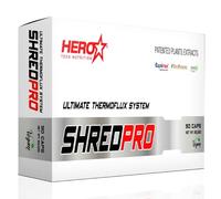 HERO TECH | SHREDPRO 90 Cáps. | Acelera el metabolismo | Termogénico Natural | Reduce la grasa corporal | Mejora la energía diaria | Quemagrasas