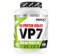 HERO TECH | VP7 900 gr. | Proteína Vegana de guisante 100% natural | 80% de Proteína!! Sin gluten ni lactosa | Aumenta Masa Muscular | Recuperación post-entrenamiento | Sin OGM Organismos Modificados