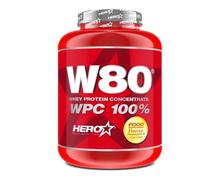 Hero W80 Concentrado de Proteína de Suero de Leche 100% 2 Kg - Piña-Coco