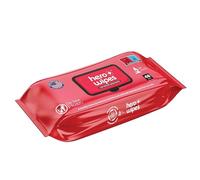 Hero Wipes On Scene Decon - Toallitas corporales para bomberos (48 unidades) - 98% de eliminación de carcinógenos - Formulación natural sin alcohol elimina hollín, humo y toxinas - Fabricado en