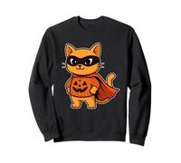 Héroe de Gato con máscara y Capa Sudadera