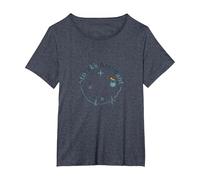 Héroe de la Sala de partos: Emblema de Agradecimiento a la par Camiseta, Mujer Tallas Grandes, Azul Jaspeado, 1XL Grande