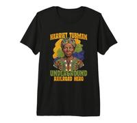 Héroe del ferrocarril subterráneo Harriet Tubman Camiseta Premium