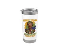 Héroe del ferrocarril subterráneo Harriet Tubman Vaso térmico de acero inoxidable de doble pared