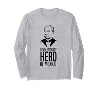 Héroe Revolución México - Día Benito Juárez Manga Larga