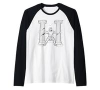 Héroe Sansón Poderoso - Niños Fe Colorear Biblia Historia Arte Camiseta Manga Raglan