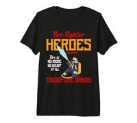 Heroes Are Born Tough Like Daddy Proud Firefighters For Dad Camiseta Premium
