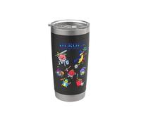 Héroes de aventuras afrutadas - Cartoon Fruits Vaso térmico de acero inoxidable de doble pared
