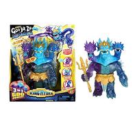 Héroes de Goo JIT Zu - Figura de King Hydra del Deep Goo Sea con Triple Ataque 3 en 1 del Poder de Goo. ¡También emite Sonido de Batalla y luz!