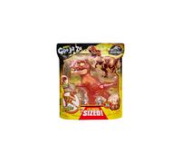 Heroes de Goo Jit Zu Jurassic World, T. Rex SupaGoo 7.5" Figura Elástica y Squishy con Ataque de Morder