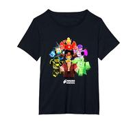 Héroes de Halloween Camiseta, Mujer Tallas Grandes, Negro, 6XL Grande