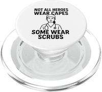 Heroes in Scrub | Regalo de Agradecimiento del Día Internacional de la Enfermera PopSockets PopGrip para MagSafe