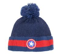 Heroes Inc Marvel Captain America Beanie Logo Gorros Sombreros, Turquesa, Talla única