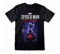 Heroes Inc Spider-Man Miles Morales Video Game T-Shirt City Overwatch (S)