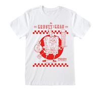 Heroes inc. spongebob squarepants krusty krab white short sleeve t-shi