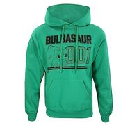 Heroes Inc. Sudadera con Capucha con Licencia Oficial de Pokemon Bulbasaur Line Art Verde Kelly