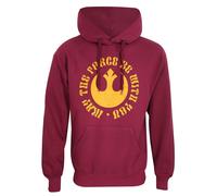Heroes Inc. Unisex Hoodie. Hooded Sweatshirt M Burgundy