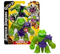 Heroes of Goo Jit Zu Bandai Figura de Acción Stretch Strikers - Rock Jaw el cocodrilo Salvaje, Figura con acción de Golpe ¡Apriétalo y desata la Batalla! Multicolor CO42845
