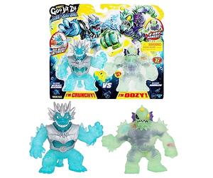 Heroes of Goo JIT Zu Deep Goo Sea Battle Pack - Exclusivas Figuras Ice Blast Blazagon VS Horriglow. Figuras crujientes y ruidosas para batallas Fuera del Paquete