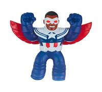 Heroes of Goo Jit Zu Goo JIT Zu Marvel Hero Pack. Capitán América - Sam Wilson - Squishy 4.5 Pulgadas de Alto. Regalo Ideal de Navidad o cumpleaños para niños. Juguete de superhéroe. (41371)