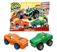 Heroes of Goo Jit Zu Goo Mobiles- Tygor Vs Rock Jaw Stretch 'em! ¡Aplastalos! ¡Gíralos! Arreglalos y Empieza de Nuevo! Regalo para niñas de 4 años, niños y Fans de Goo JIT Zu