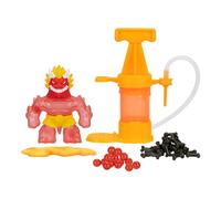 Heroes of Goo Jit Zu Hero Creator Blazagon con 3 rellenos únicos de goo, mezcla, llena y crea tu propia figura de acción elástica