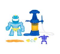 Heroes of Goo Jit Zu Hero Creator con 3 rellenos únicos de Goo, mezcla, llena y crea tu propia figura de acción elástica que brilla en la oscuridad, juega una y otra vez