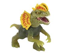 Heroes of Goo Jit Zu Jurassic World Hero Pack, Dilofosaurus, más de 4 pulgadas de largo, figura de dinosaurio elástica y esponjosa con acción de ataque masticable y relleno único de Goo