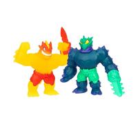 Heroes of Goo JIT Zu Meteor Madness Versus Pack, Flame Blazagon Versus Cacticus en el último enfrentamiento, con Armas de guantelete de Batalla de meteoritos, estira Sus cuerpos 3 Veces su tamaño