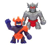 Heroes of Goo Jit Zu Stretch Strikers Versus Pack, Figuras de acción elásticas, Caballero Blazagon elástico vs Squishy Corruptagon